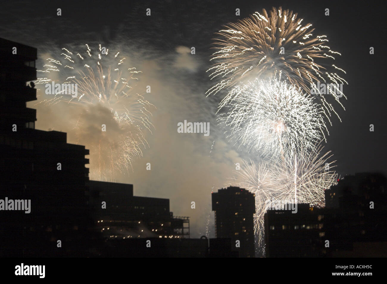 New York City fireworks Stock Photo Alamy