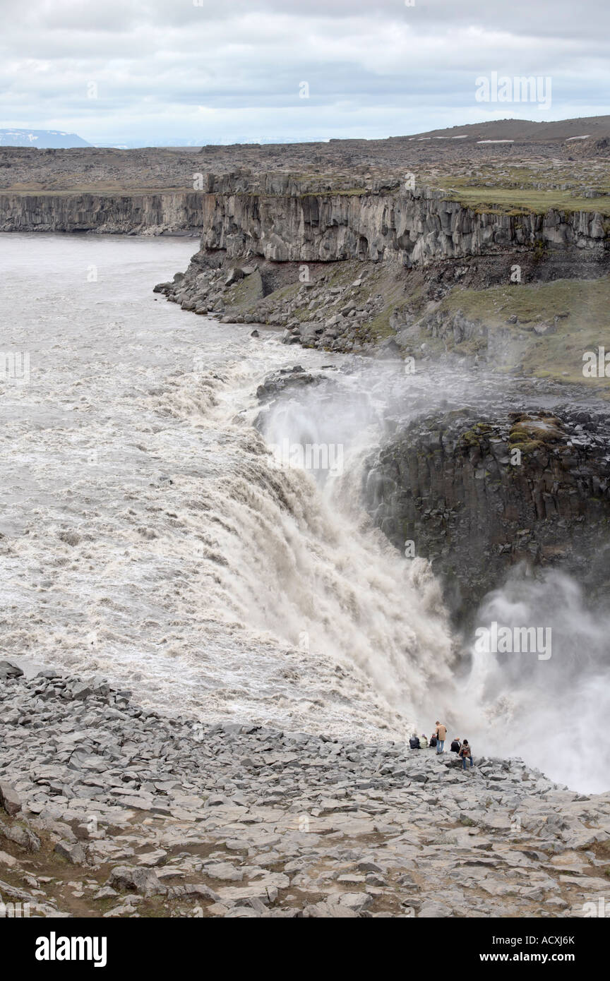Dettifoss waterfall, Jökulsá á Fjöllum river, Jökulsárgljúfur National Park, Iceland Stock Photo