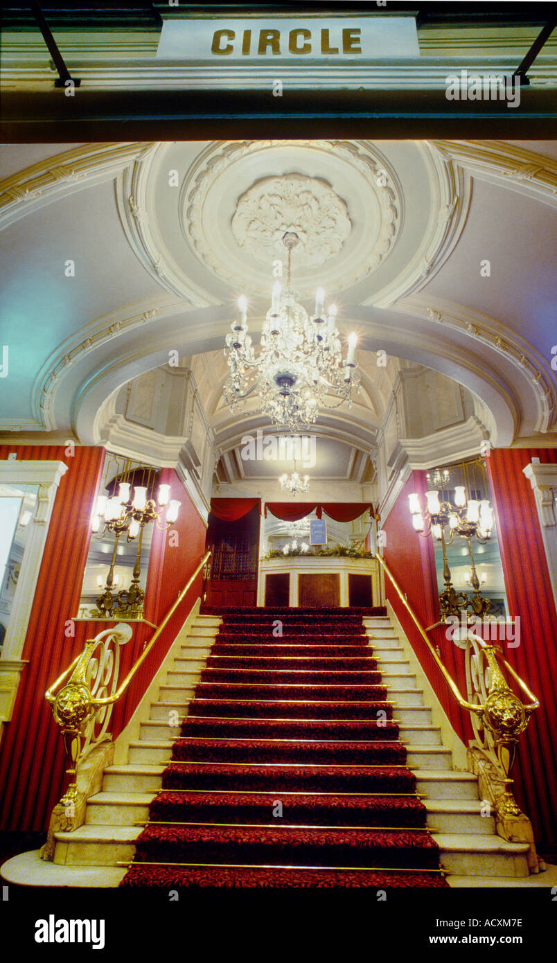 Marble steps leading to the Dress circle of the London Palladium