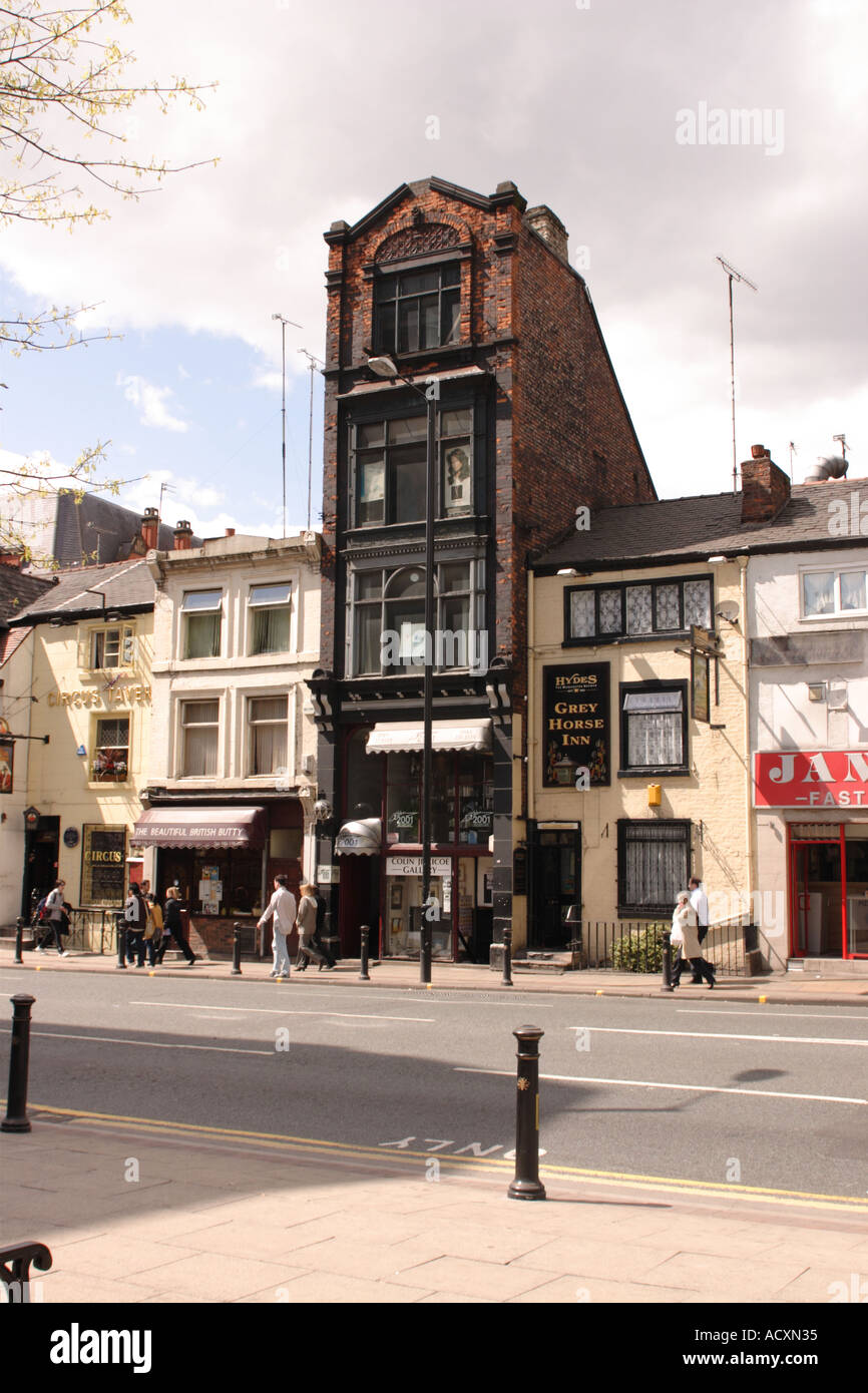 Multi storey house in Manchester UK Stock Photo Alamy