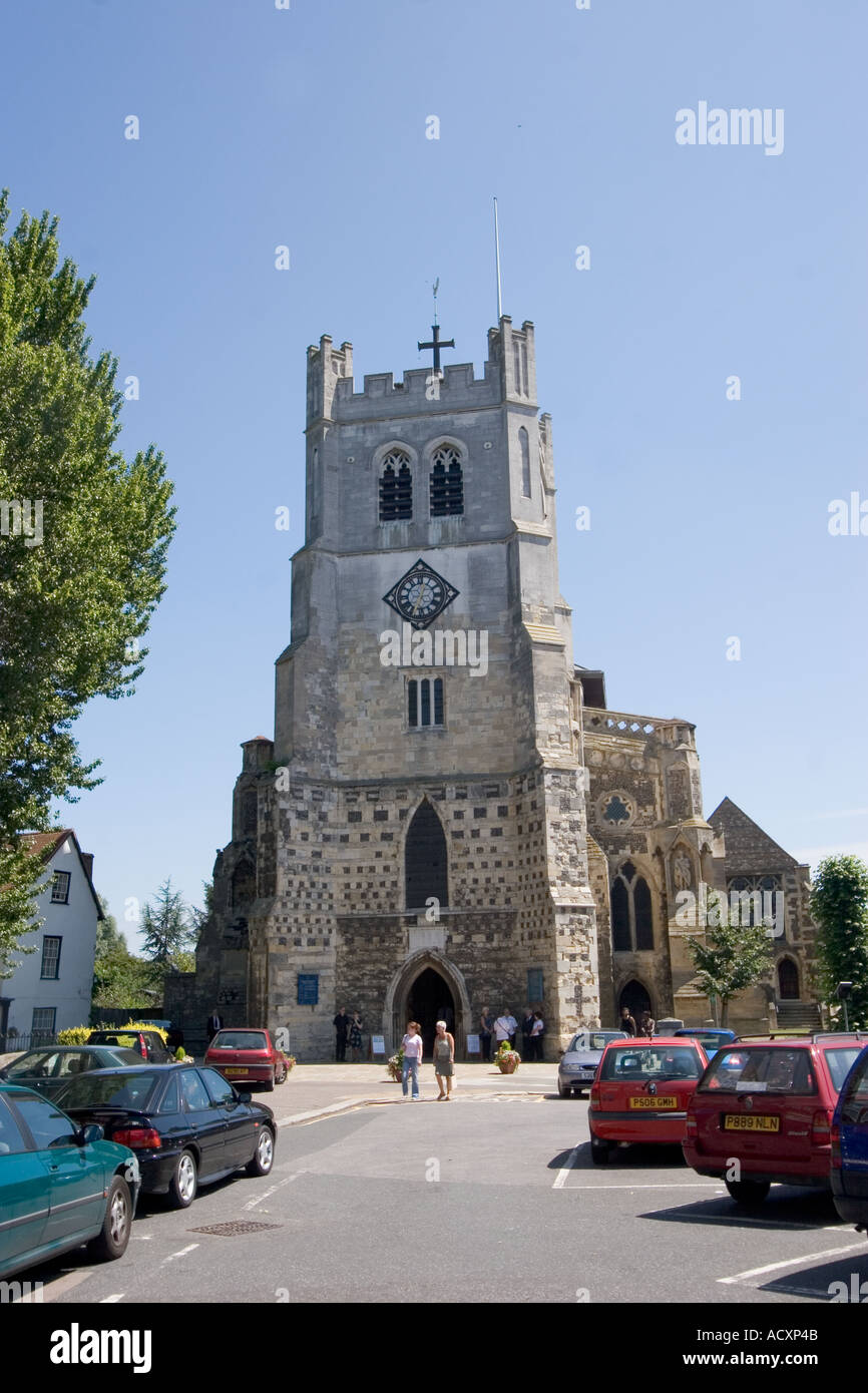 The Abbey Church of Waltham Holy Cross Waltham Abbey Essex GB UK Stock