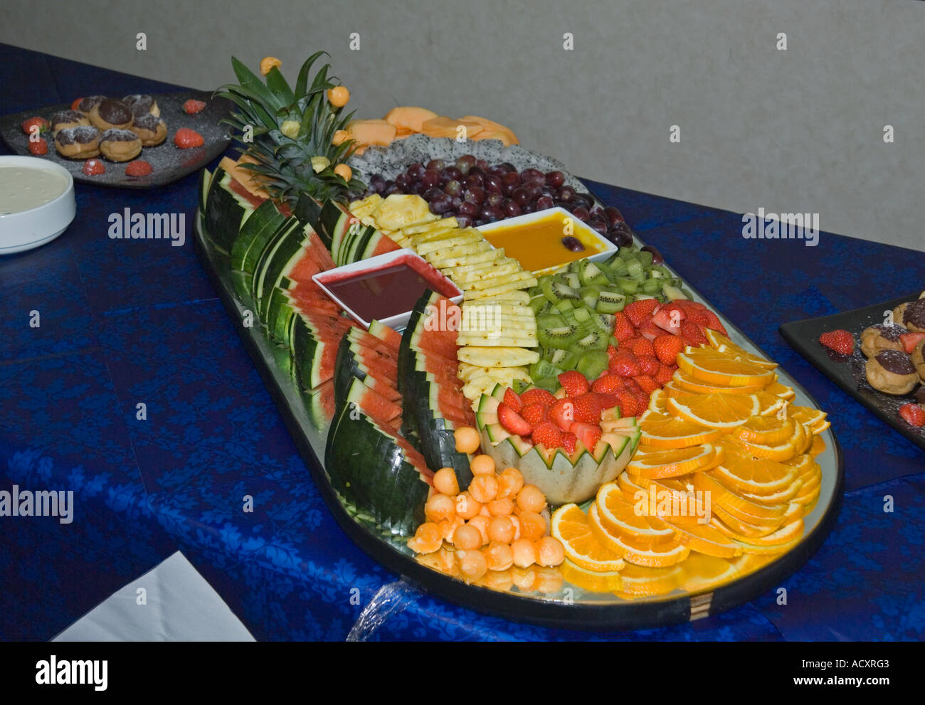 fruit platter Stock Photo