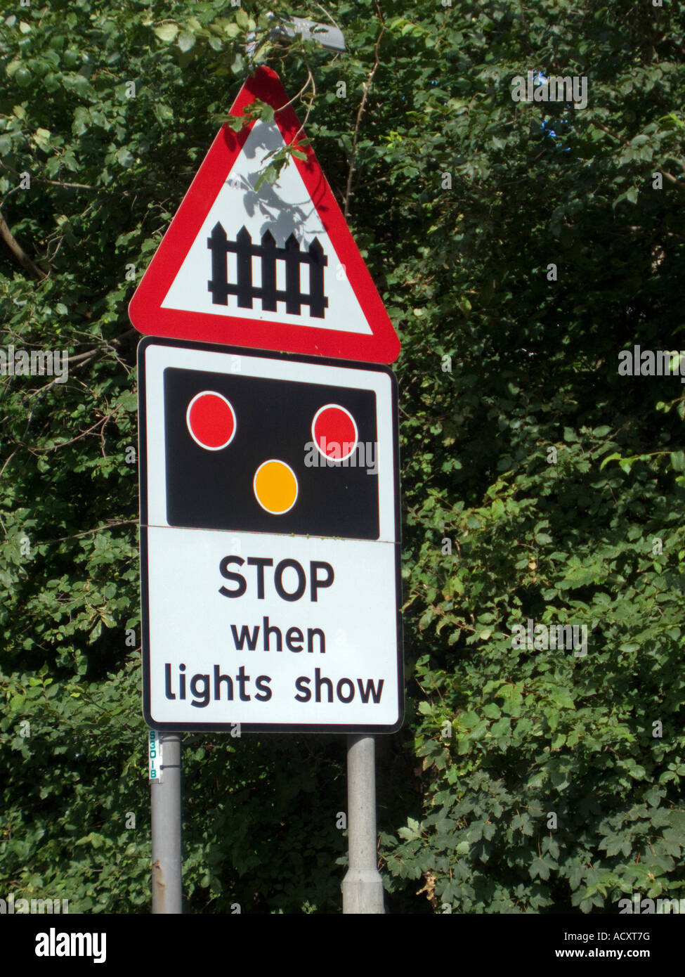 Level Crossing Sign Stock Photo Alamy