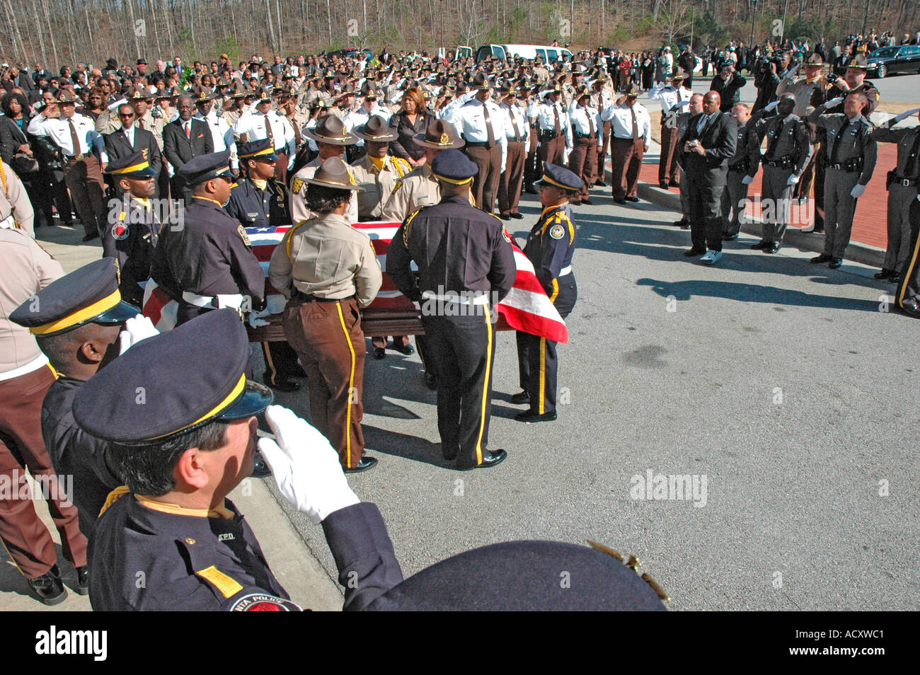 At the funeral for Sheriff murdered in Atlanta court house Salute to ...