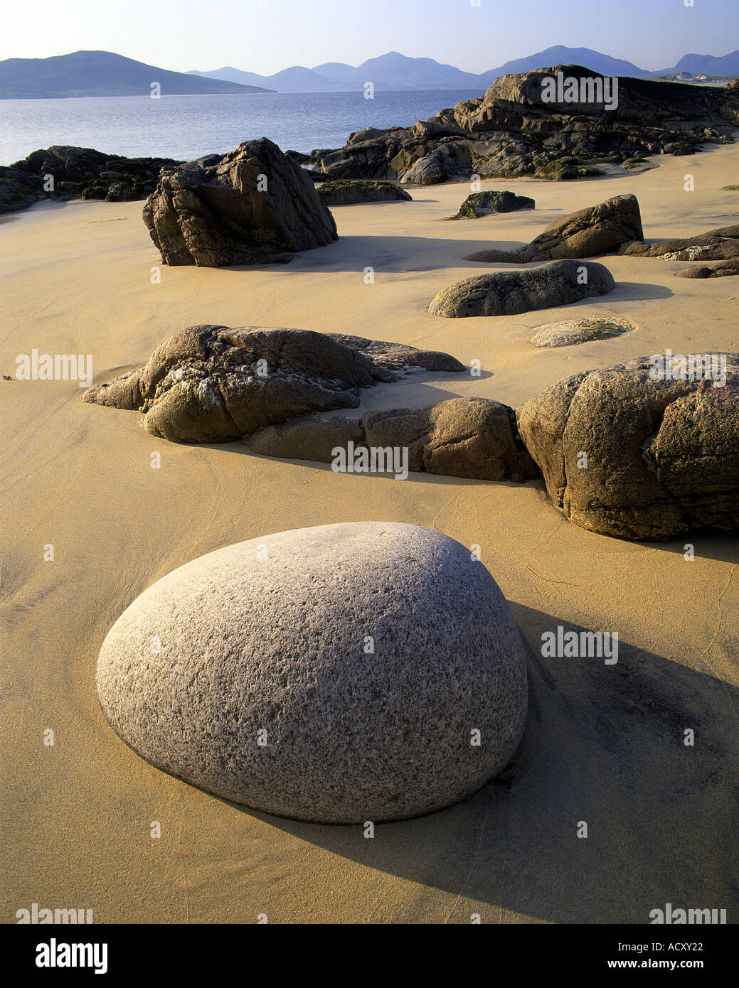 GB -  SCOTLAND: Sands of Luskentyre at Seilebost on the Isle of Harris in the Outer Hebrides Stock Photo