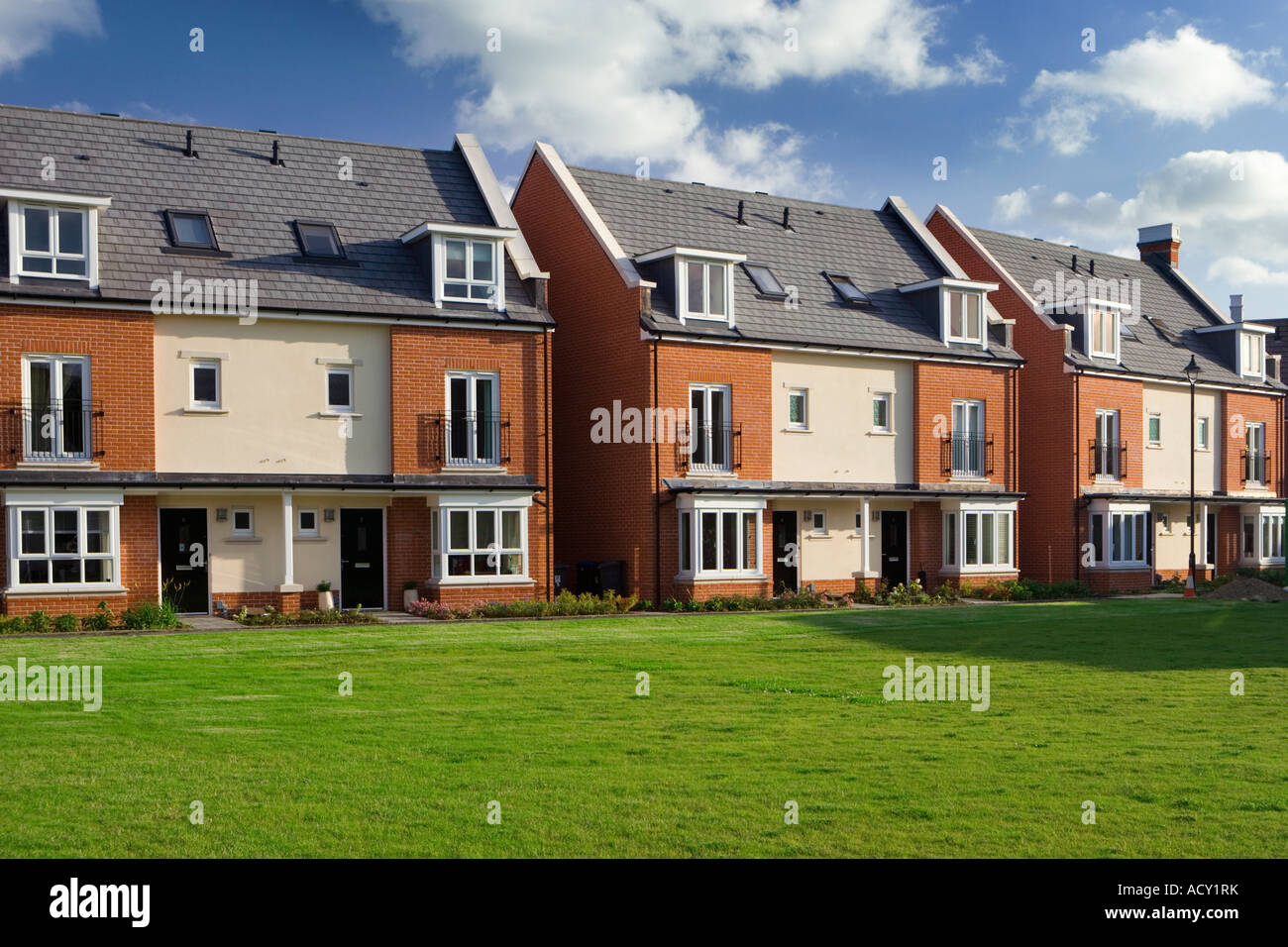 Newly built houses Surrey UK Stock Photo