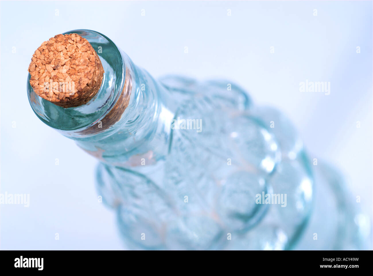 clear bottle and cork Stock Photo Alamy
