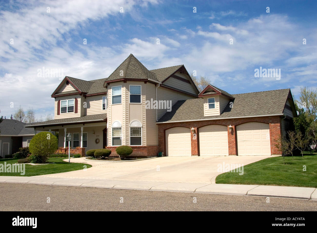 Upscale home in Eagle, Idaho. Stock Photo