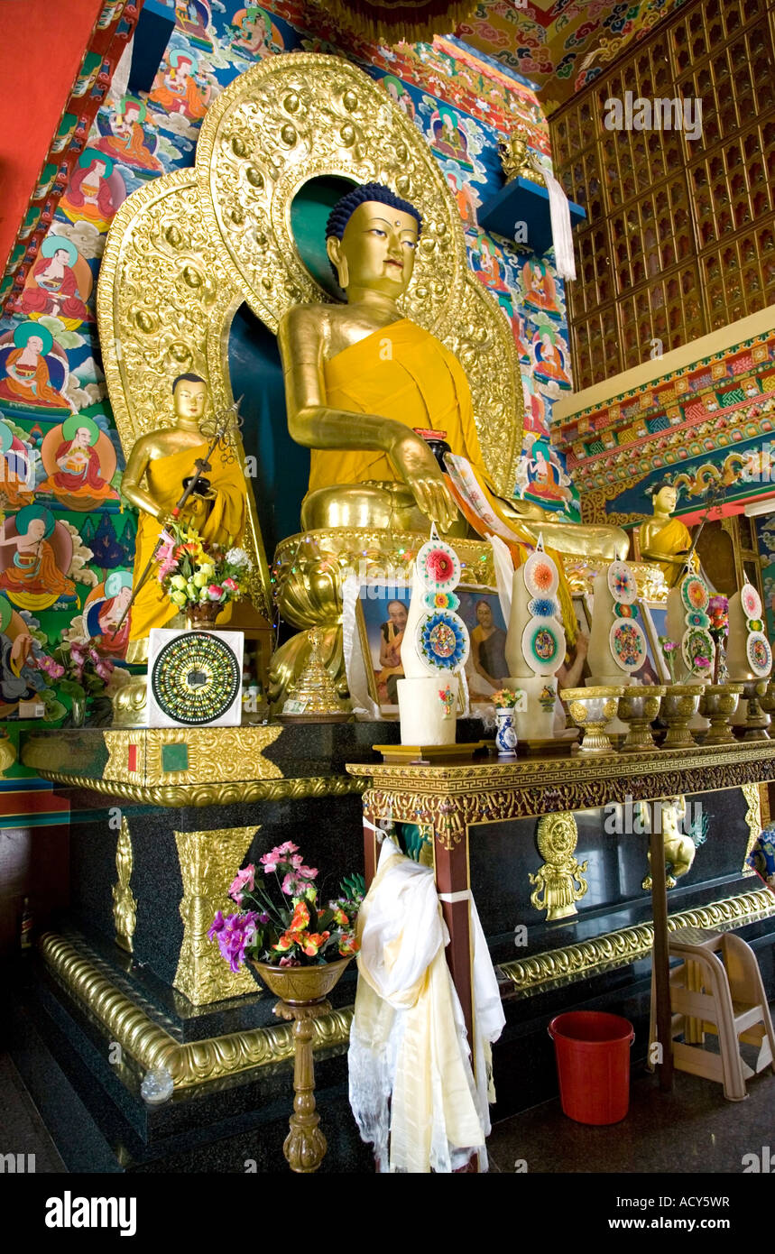 Buddha image. Korean Buddhist Temple. Lumbini. Birthplace of Lord ...