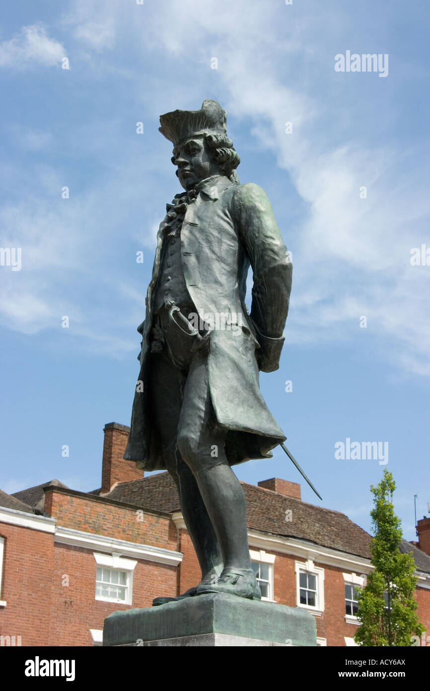 Statue of James Boswell at Lichfield Staffordshire Stock Photo Alamy