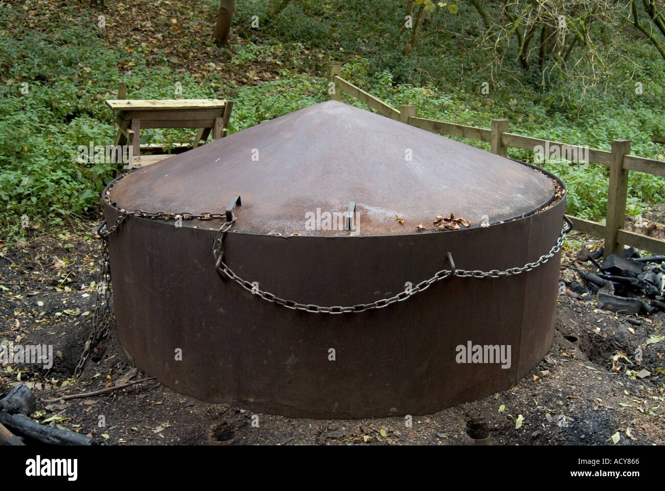 Charcoal burning kiln hires stock photography and images Alamy