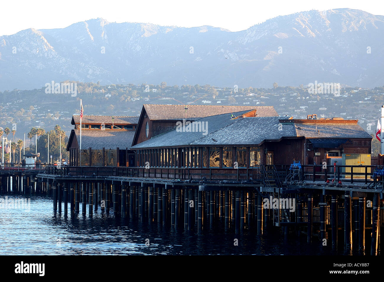 Stearns wharf at sunrise hi-res stock photography and images - Alamy