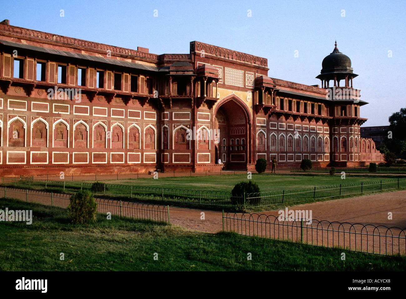 The entrance to AGRA FORT built by the Mughal emperors in the 1500 s