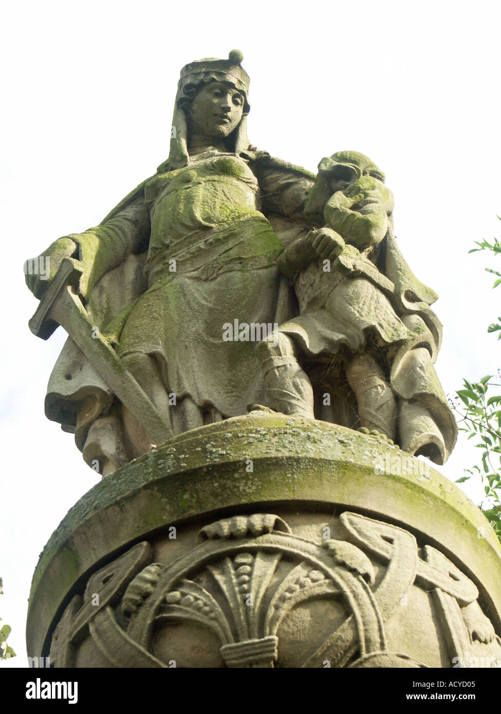 Ethelfleda statue tamworth castle hires stock photography and images