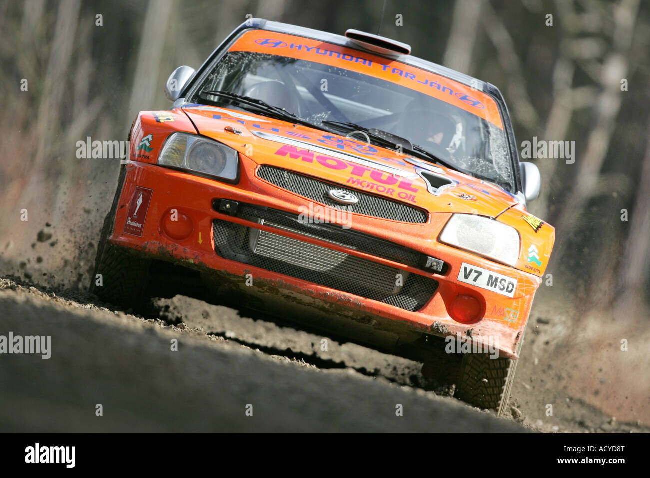Hyundai accent rally car hi-res stock photography and images - Alamy