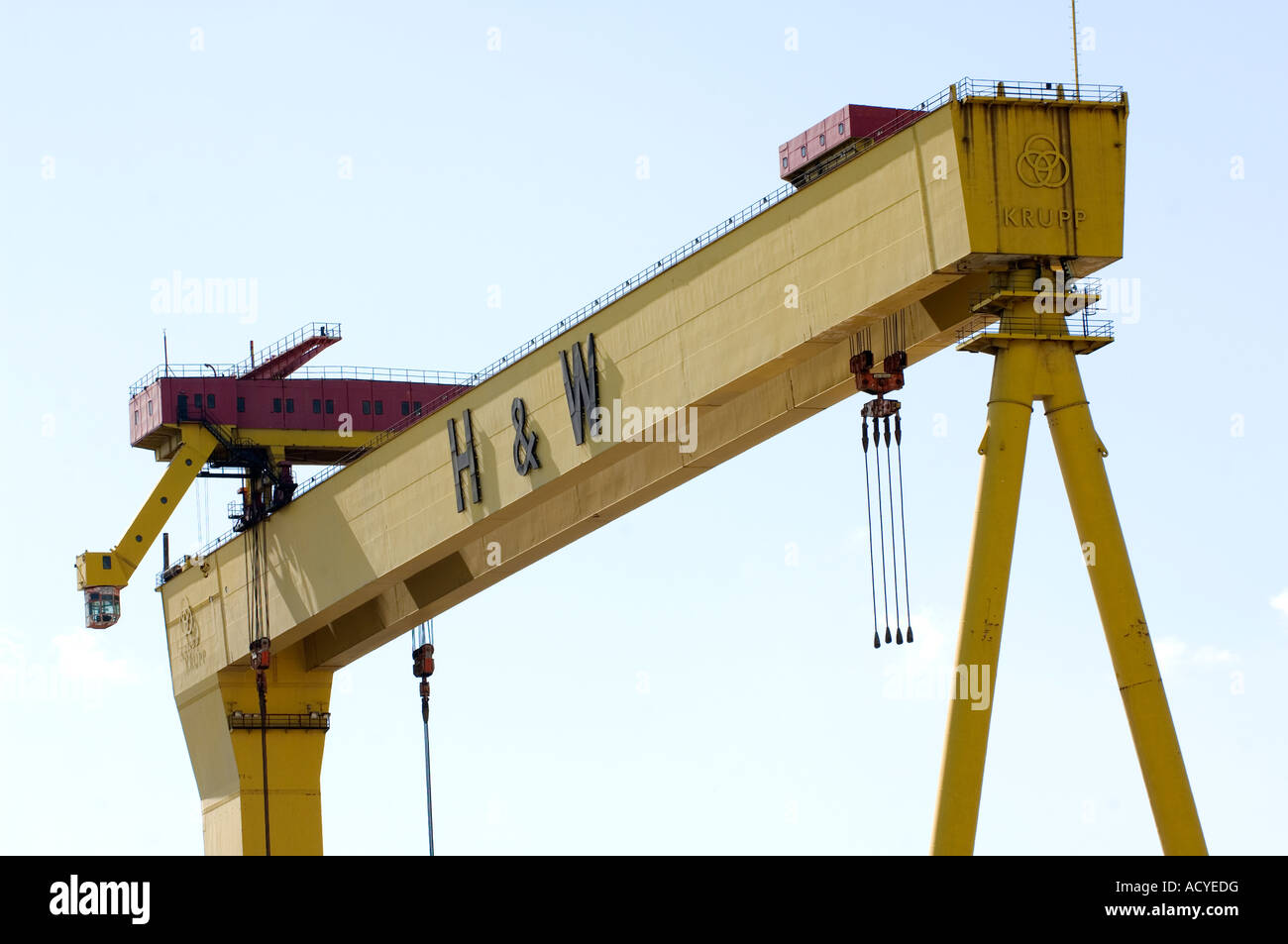 Harland and Wolff gantry crane Stock Photo