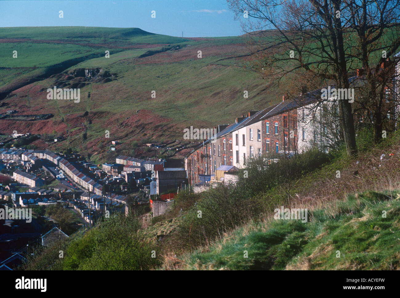 Houses rhondda valleys wales united hires stock photography and images