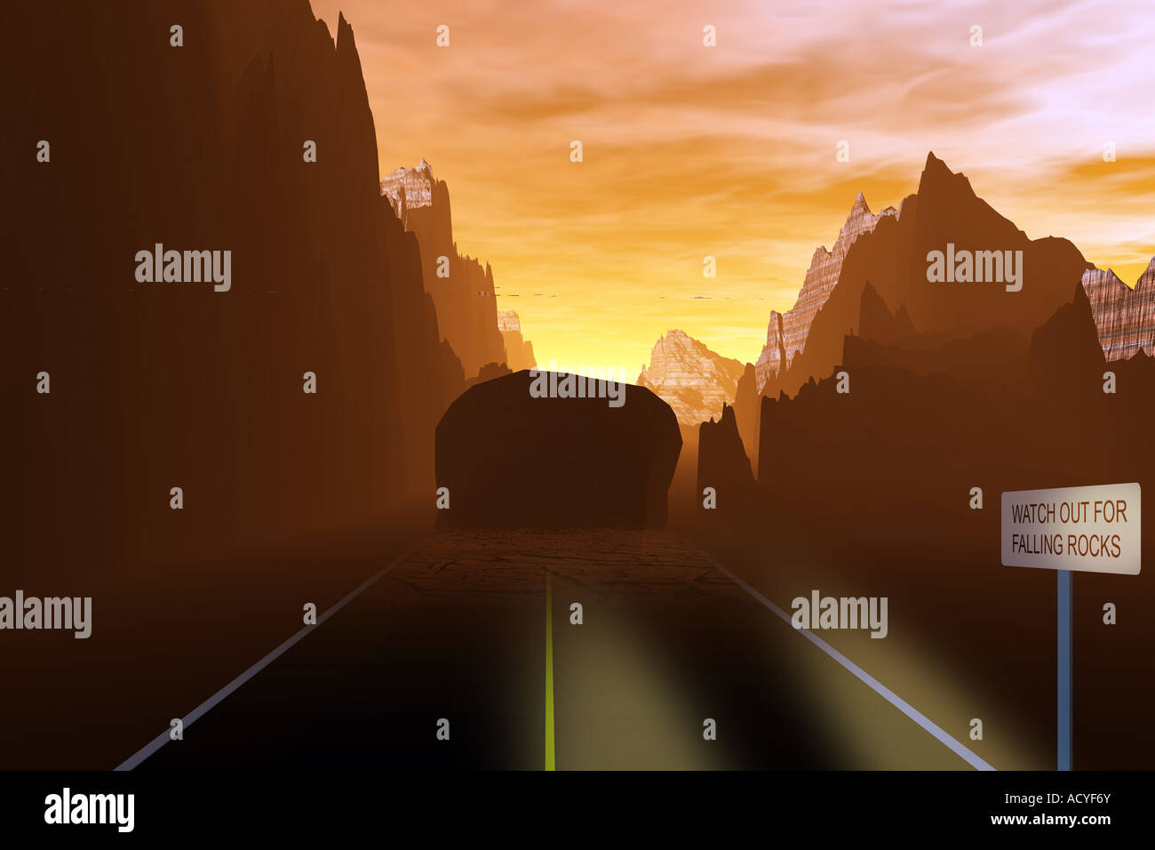 Warning falling debris sign hi-res stock photography and images - Alamy