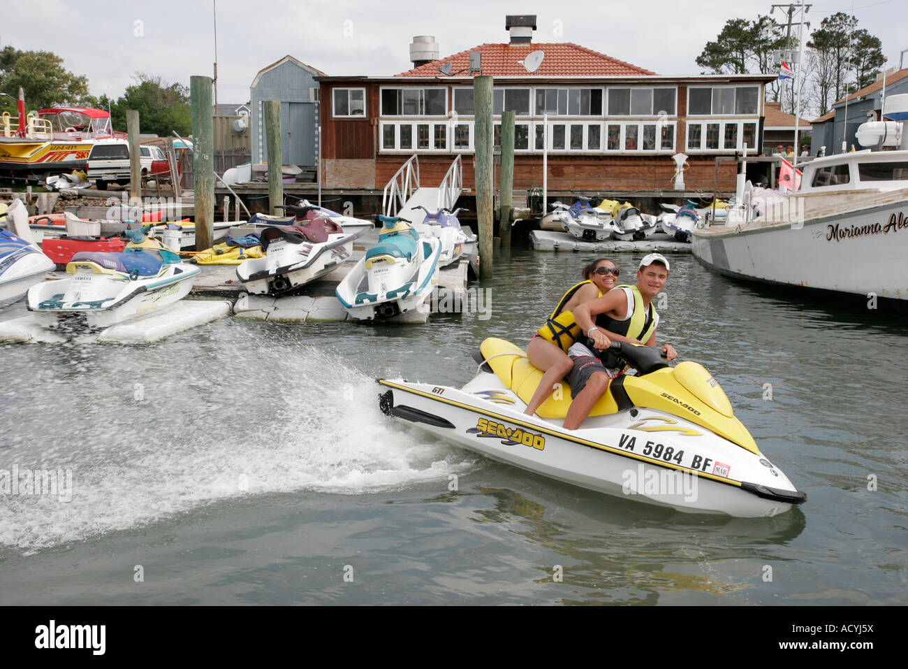 Virginia Beach,Rudee Inlet water Jet Ski Rentals,adult adults man men