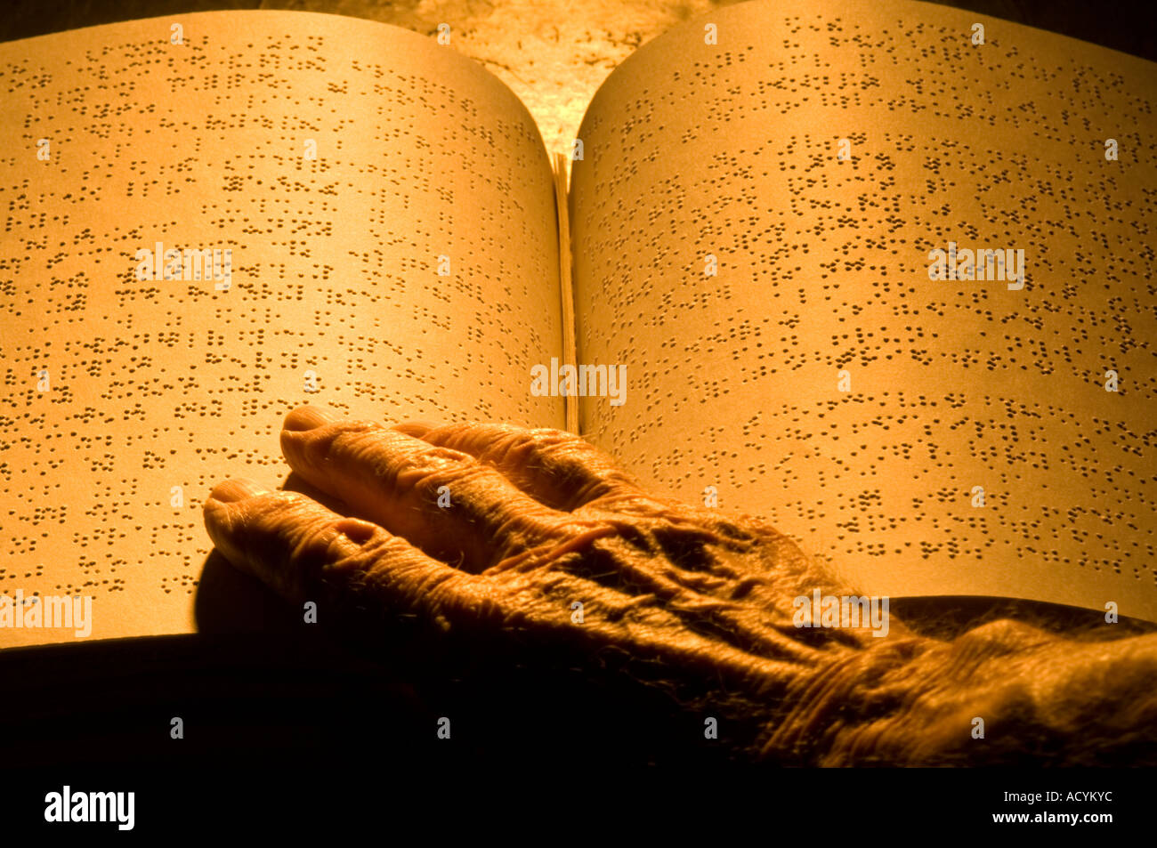 Braille book for the blind Stock Photo Alamy