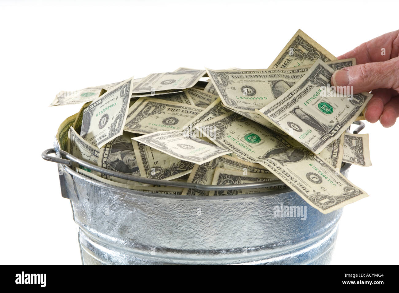 Money bucket hi-res stock photography and images - Alamy