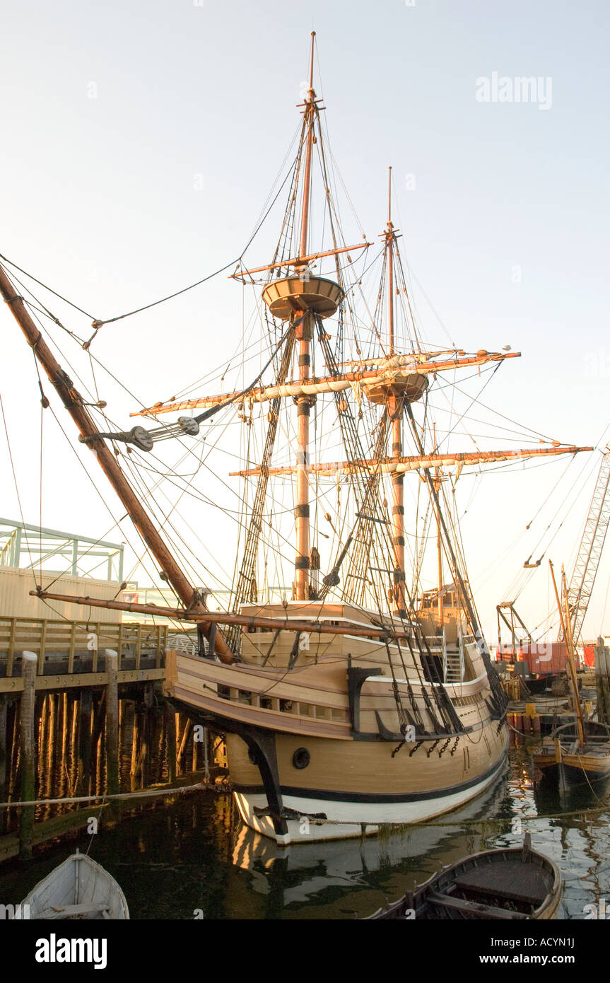 The Mayflower 2 in Plymouth Massachusetts Stock Photo