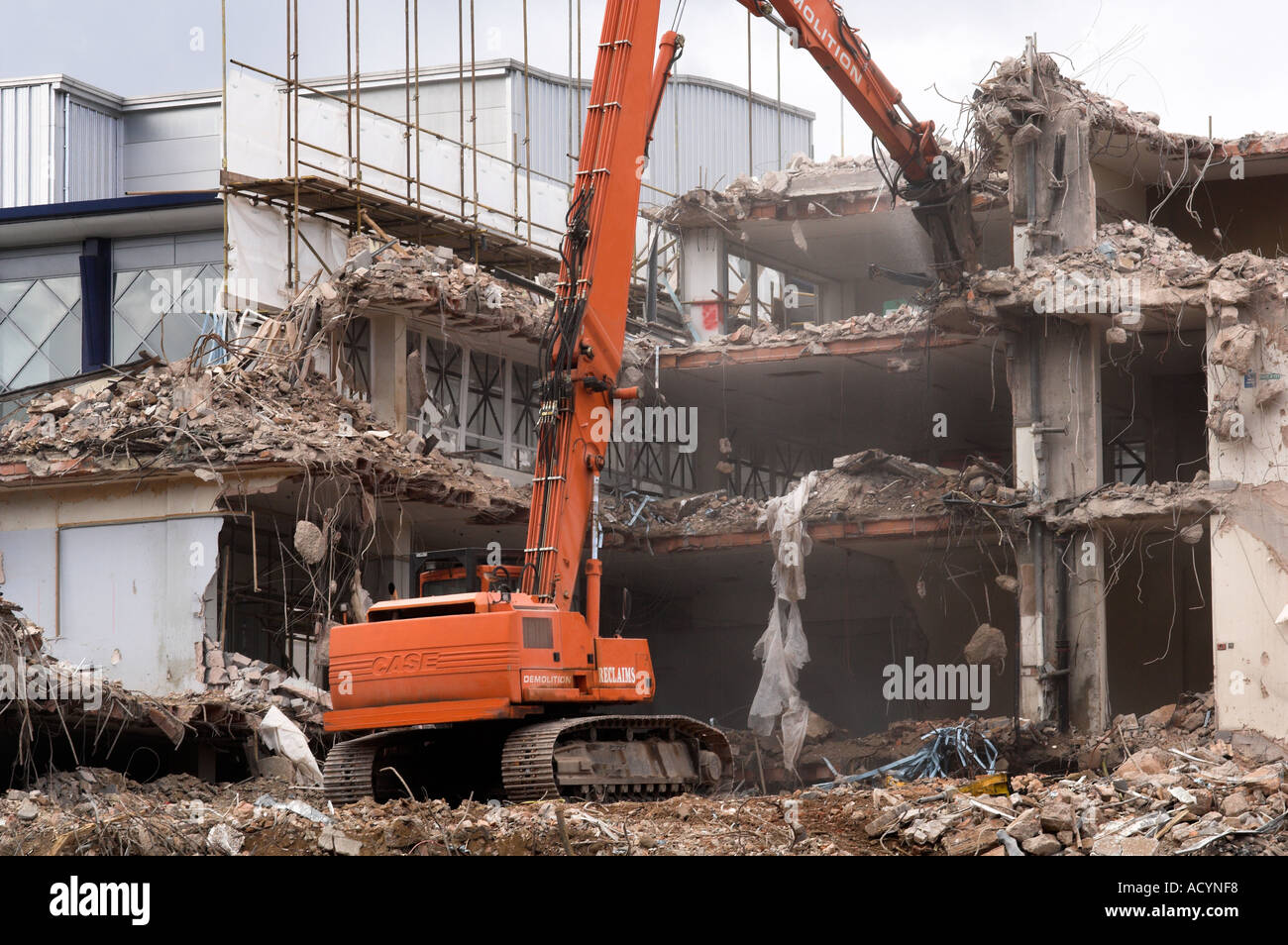 Expression Saying A demolition job Destruction Stock Photo Alamy