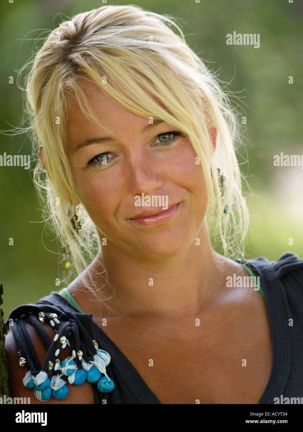 Portrait of Margje Teeuwen Dutch TV show programme host presenter Talpa Stock Photo