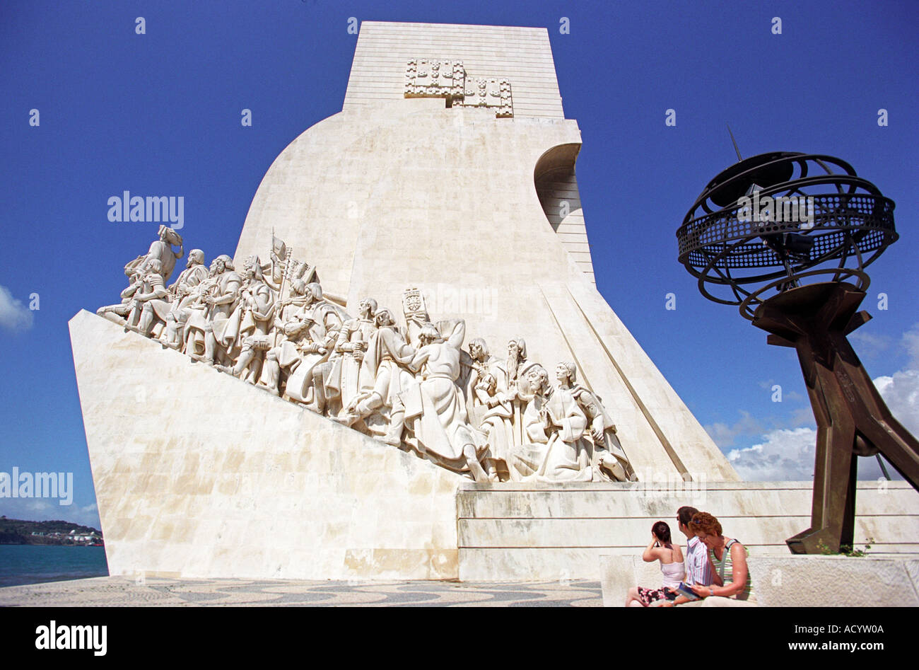 Monument to the Discoveries in Lisbon Portugal Stock Photo