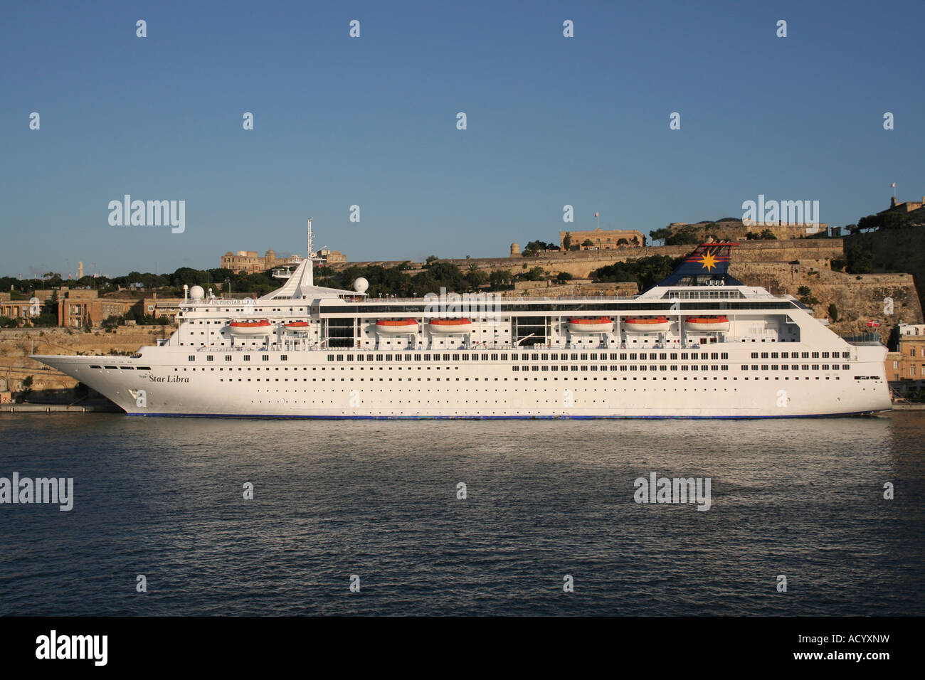 The cruise ship Superstar Libra in Malta Stock Photo