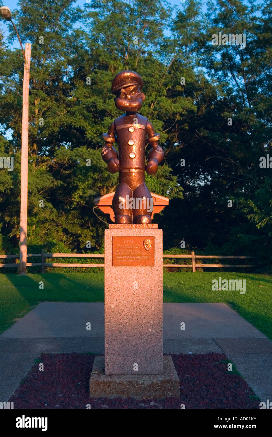 Popeye Statue at Elzie C Segar Memorial Park Stock Photo Alamy