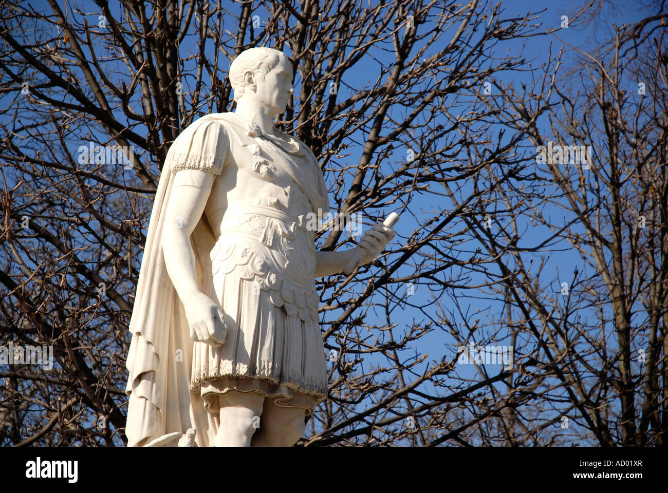 Jules Cesar statue in Tuilleries garden Paris France Stock Photo - Alamy