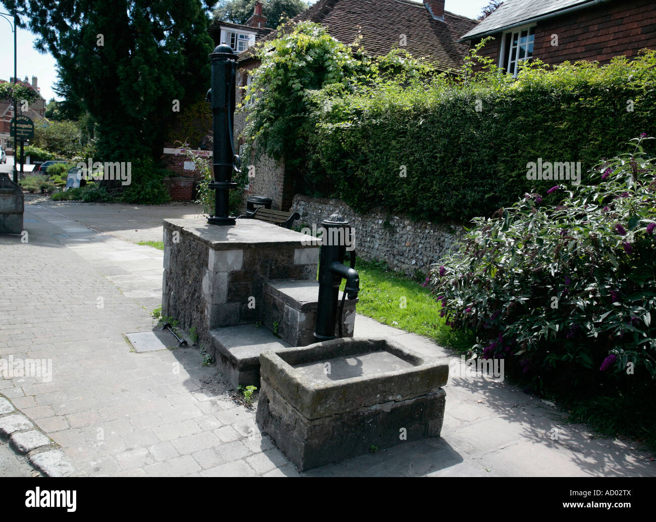 Town pump in Steyning, West Sussex, UK Stock Photo