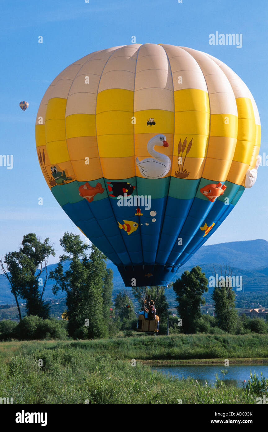 Hot air balloon festival Steamboat Springs Colorado USA Stock Photo Alamy