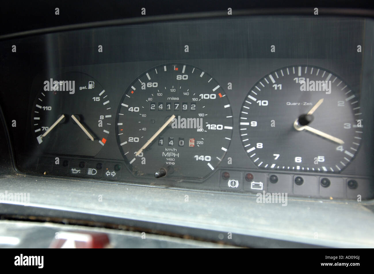 High mileage. Car odometer shows 241,000 miles Stock Photo Alamy