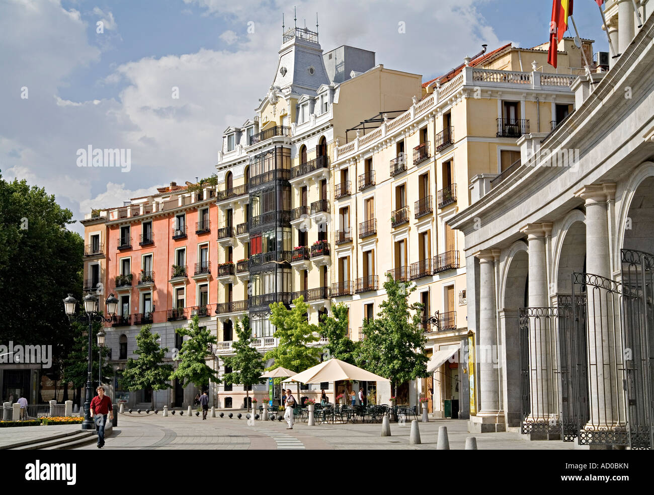 Plaza Oriente, Madrid, Spain Stock Photo