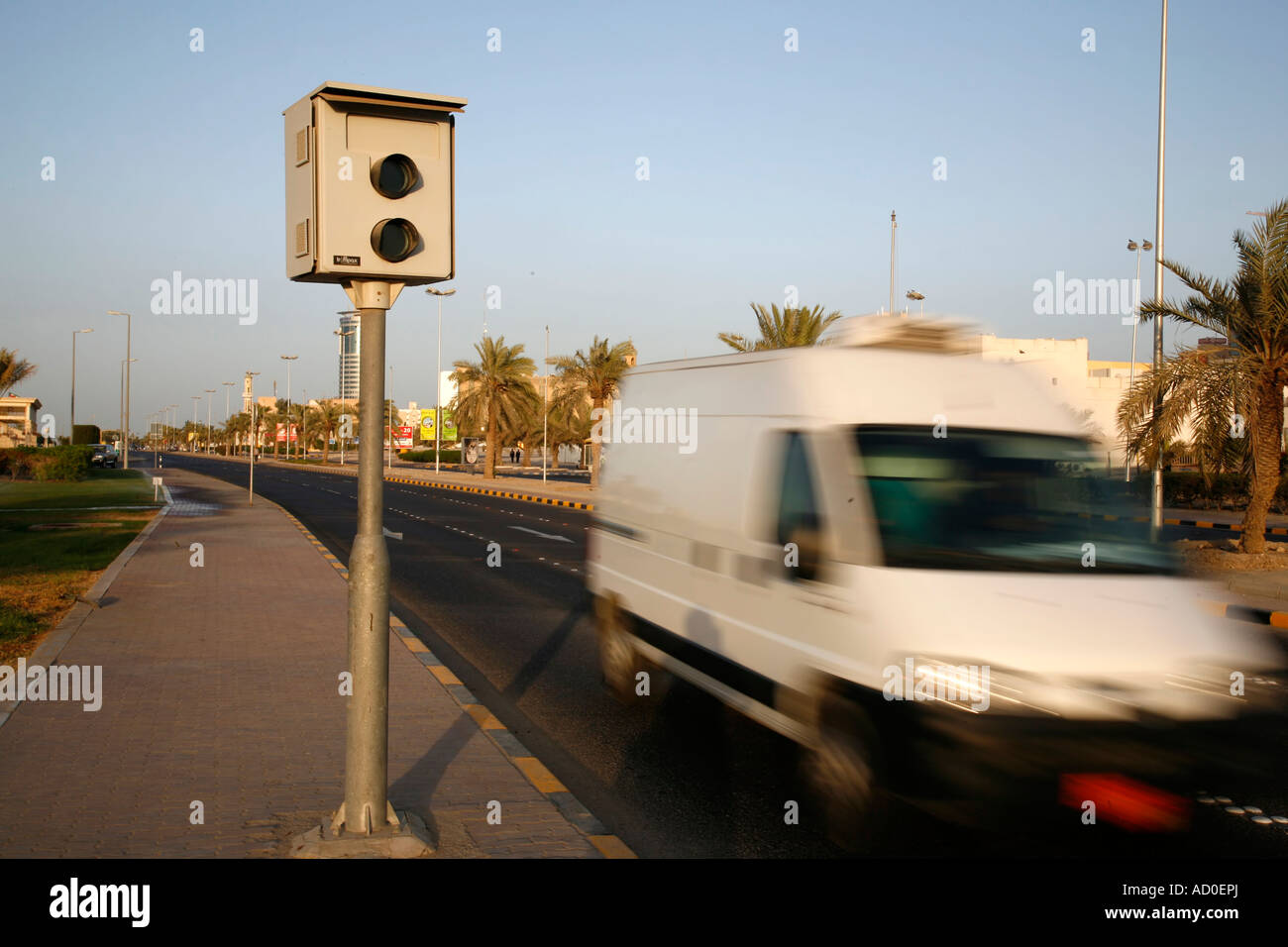 Speed camera Kuwait Stock Photo Alamy