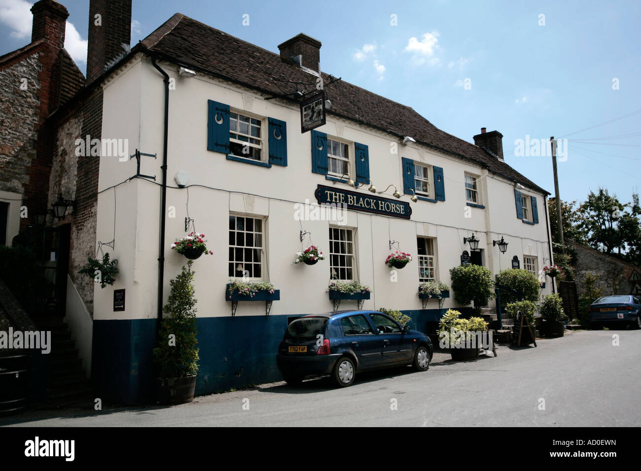 Black Horse Pub at Amberley Village, West Sussex, UK Stock Photo Alamy