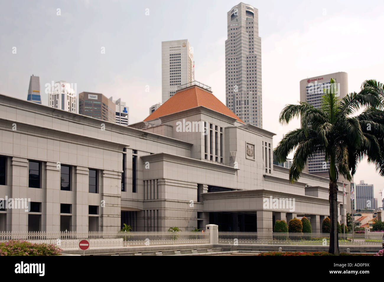 Singapore Parliament building and skyline Asia Stock Photo - Alamy