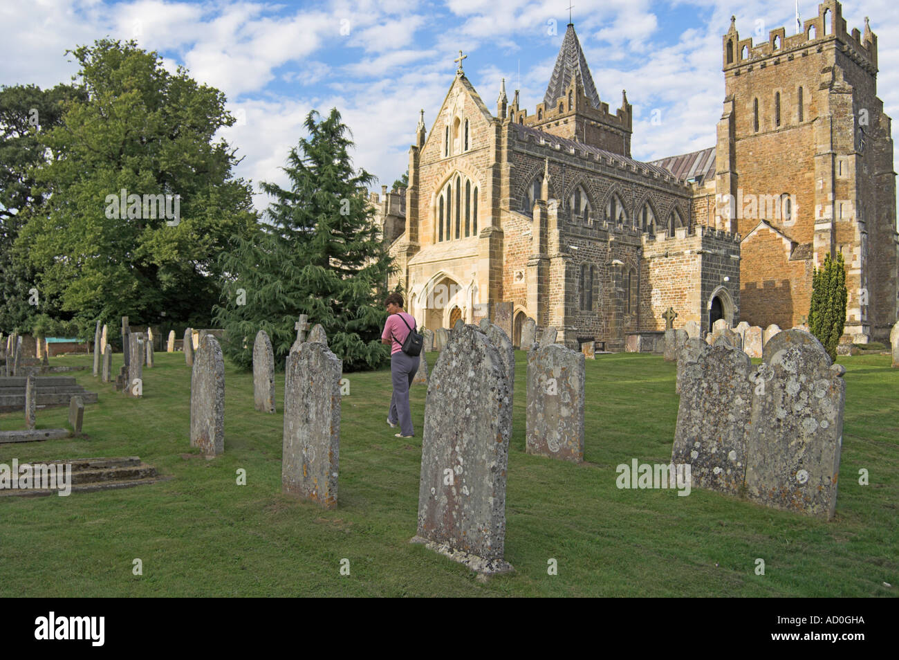 St Mary Church Ottery St Mary Devon UK from the graveyard at the back of the church Stock Photo St Mary Church Ottery St Mary Devon UK from the graveyard at the back of the church Stock Photo