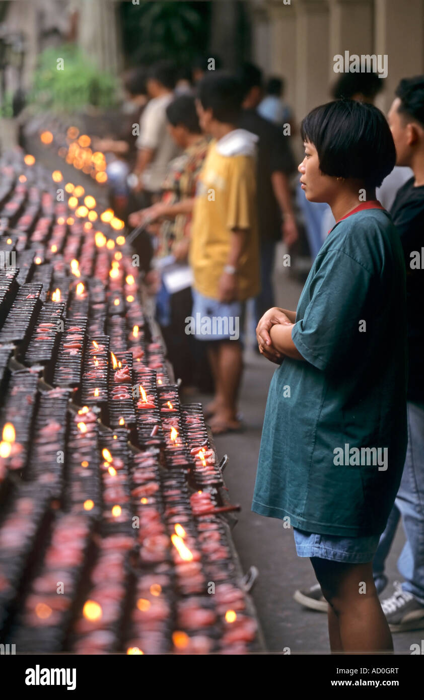 Candles Basilica del St Nino Cebu Visayas Philippines Stock Photo Alamy