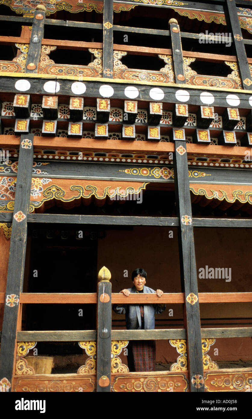 Paro Inside Woman on the verandah hi-res stock photography and images - Alamy