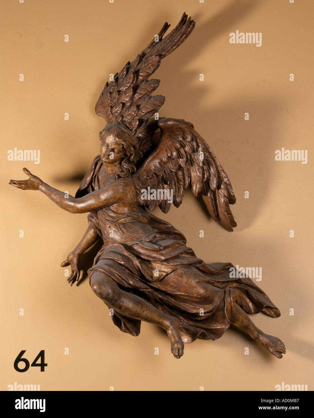 Angel. Limewood. Austrian, mid 18th century. Stock Photo