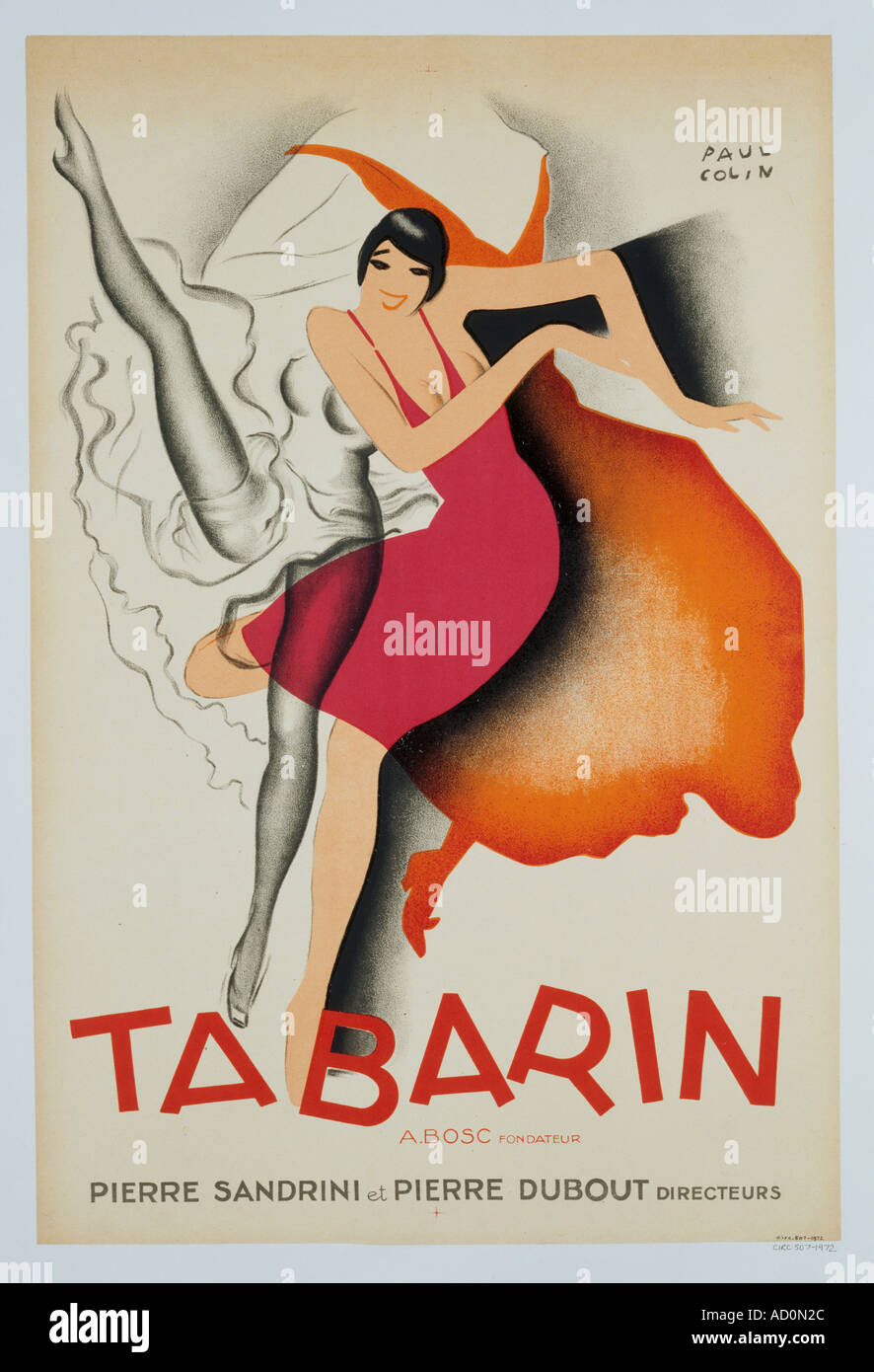 Poster for Tabarin, by Paul Colin. Early 20th century. Stock Photo