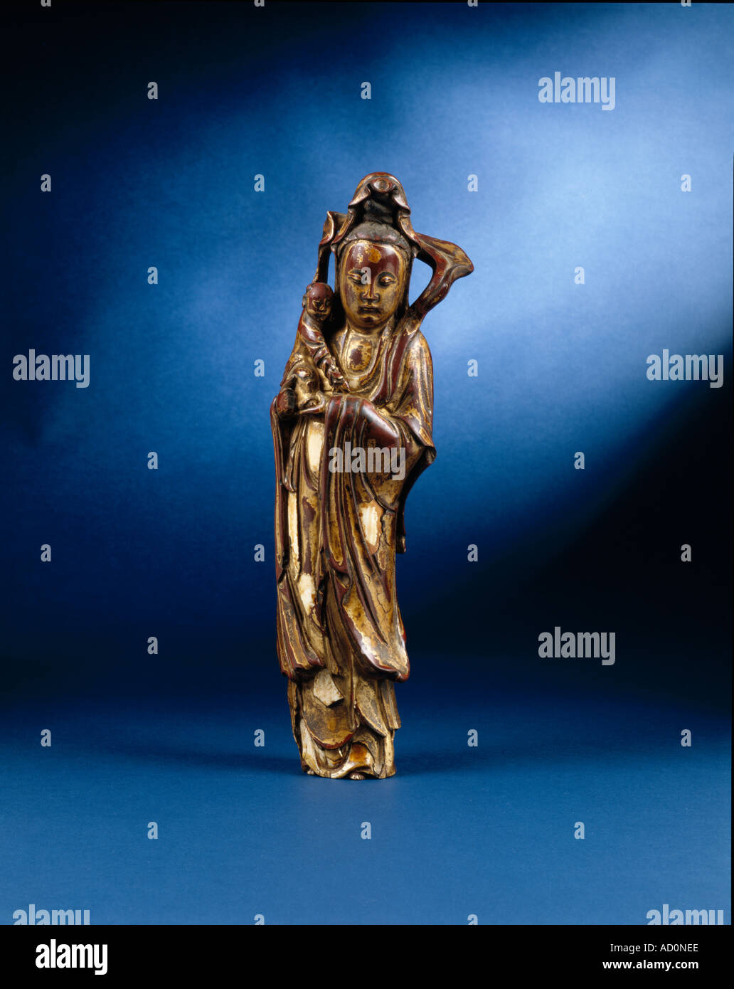 Figure of Guanyin. China, Ming dynasty, 1580-1640. Stock Photo