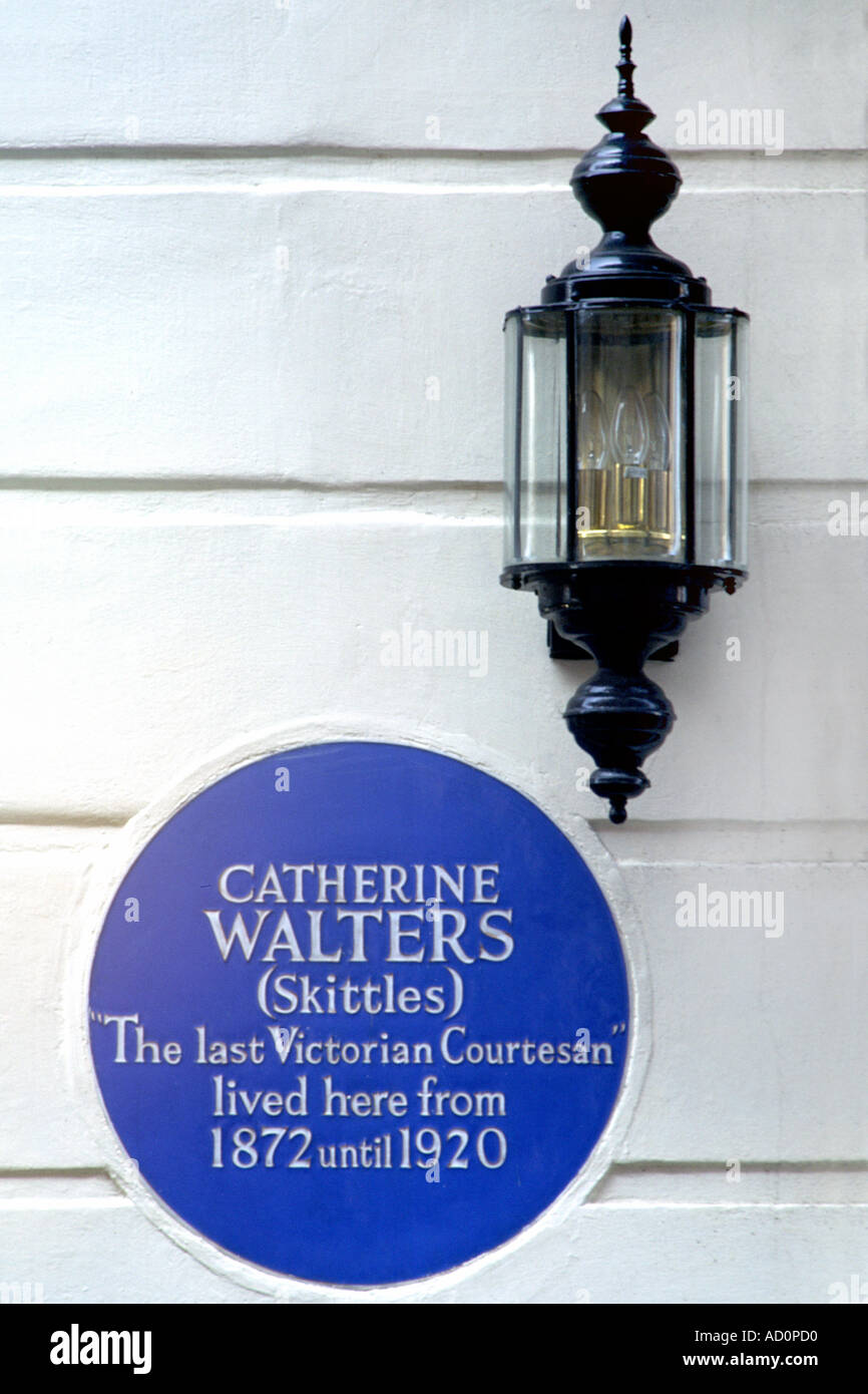 Sign outside the former house of well known Victorian society ...