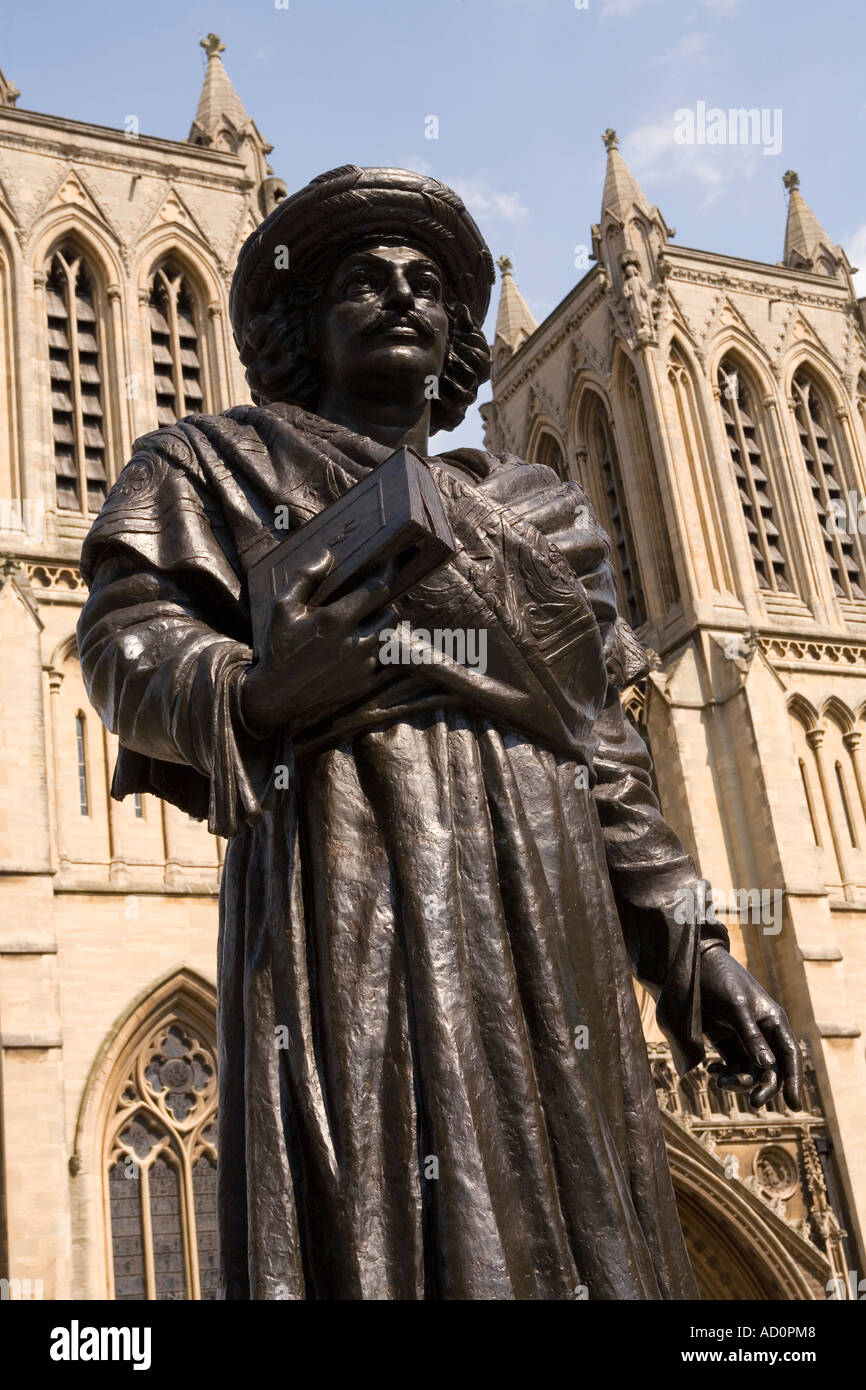 England Bristol Cathedral statue of Bengali scholar Raja Rammohun Roy Stock Photo