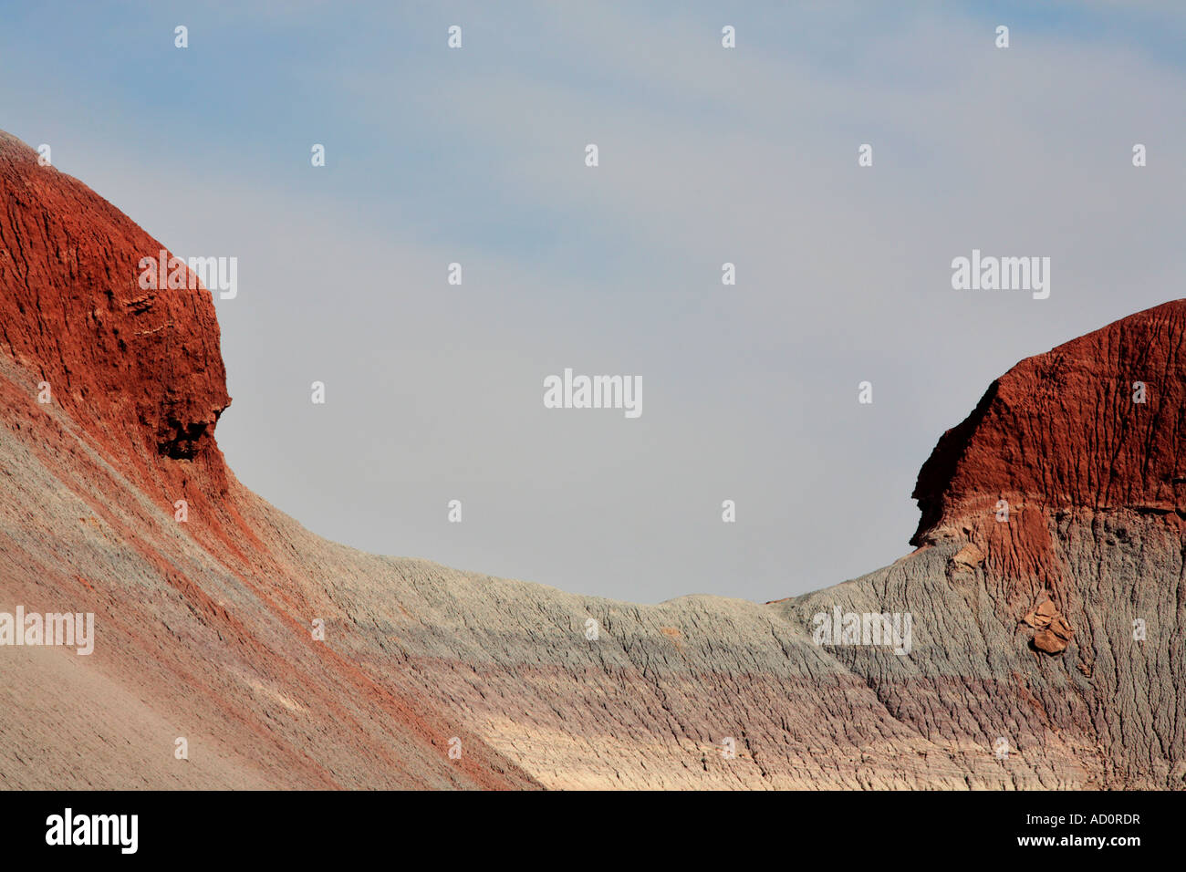 rock formations in painted desert petrified forest national park northern arizona Stock Photo