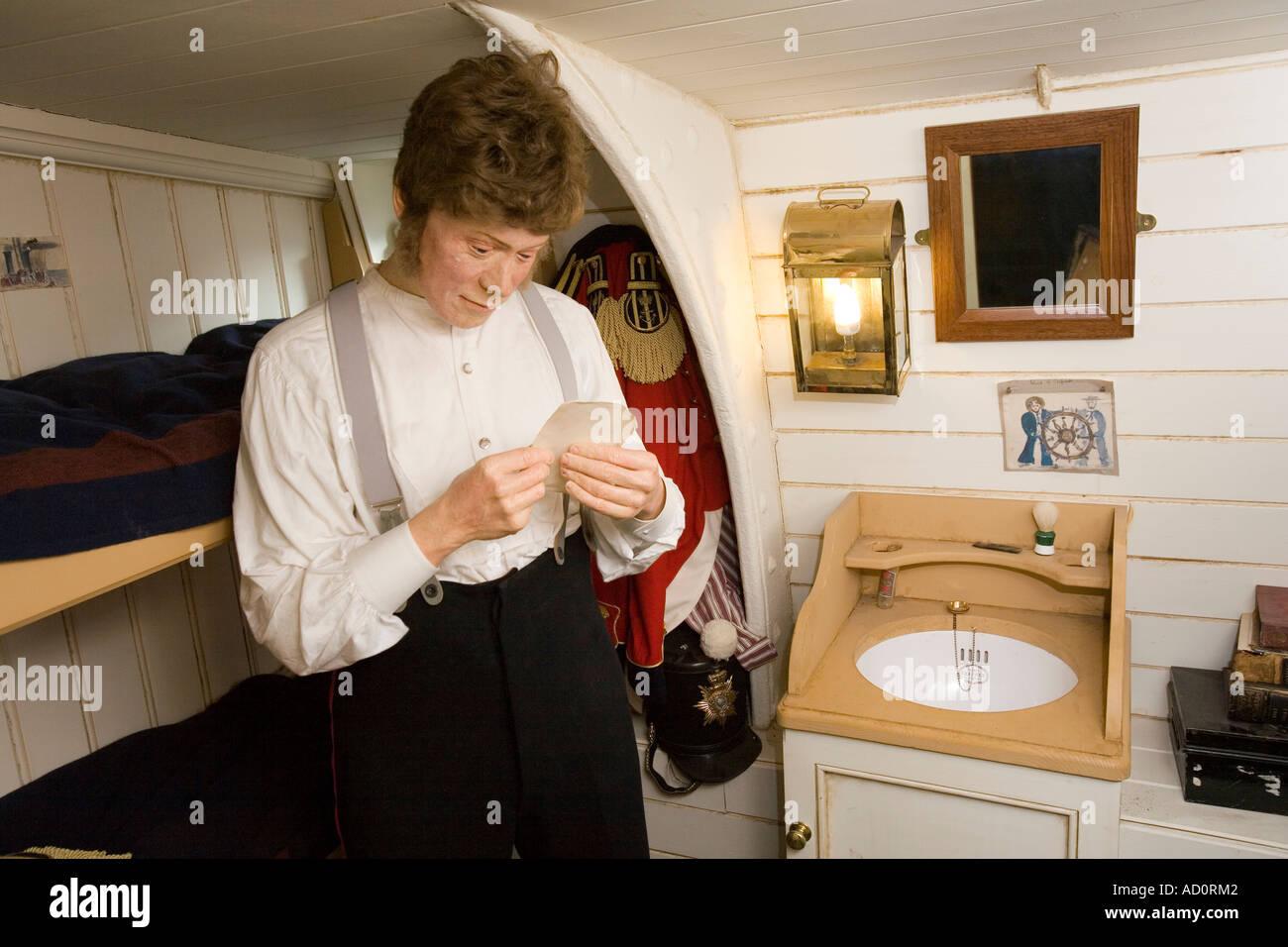 England Bristol Harbour Great Western Dock SS Great Britain cabin interior Stock Photo