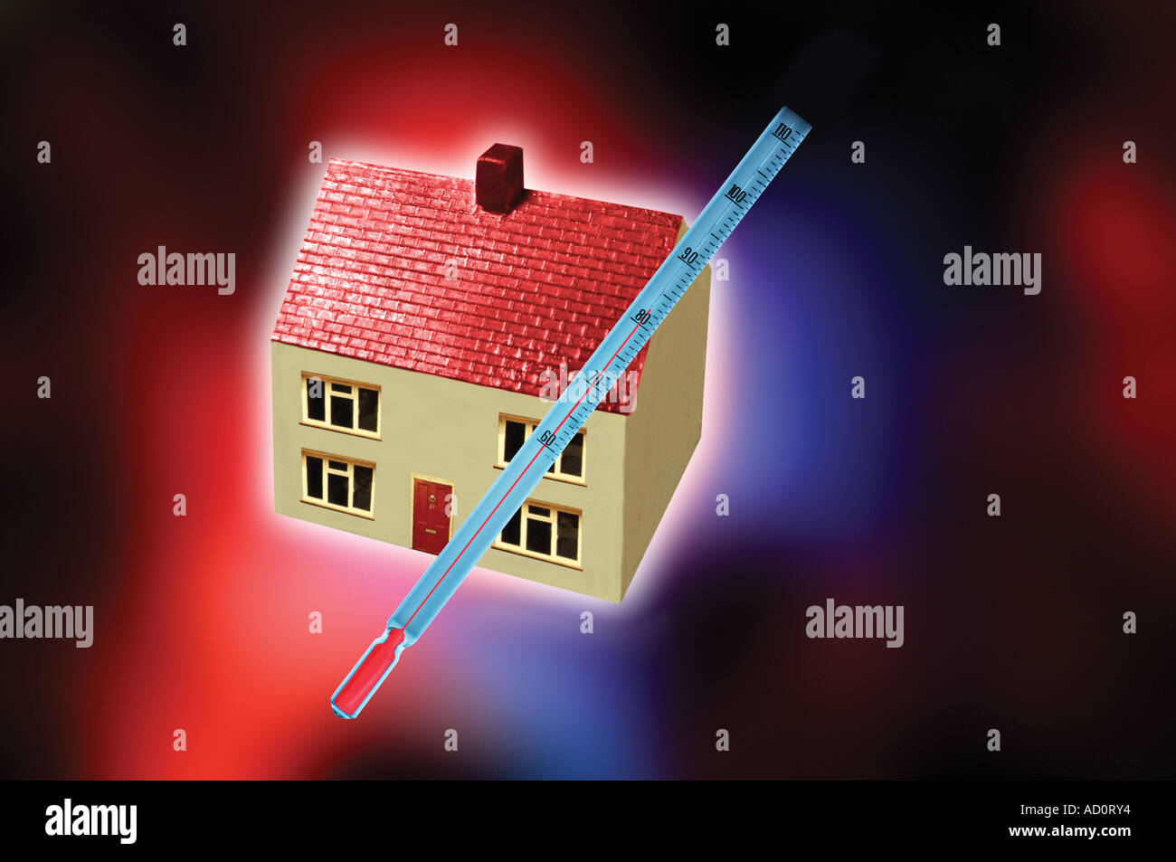 domestic home heating Stock Photo